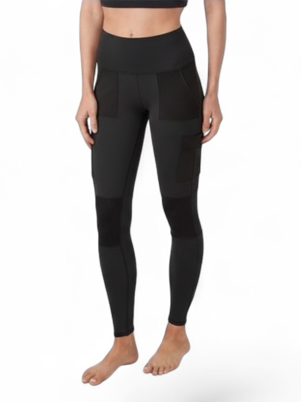 ALO High-Waist Cargo Leggings Gymcore Black ~Retail $138 NWOT